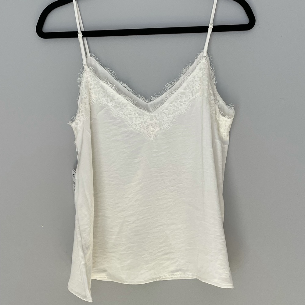 NWT Nordstrom Lace Trim Satin Camisole - Picture 6 of 7